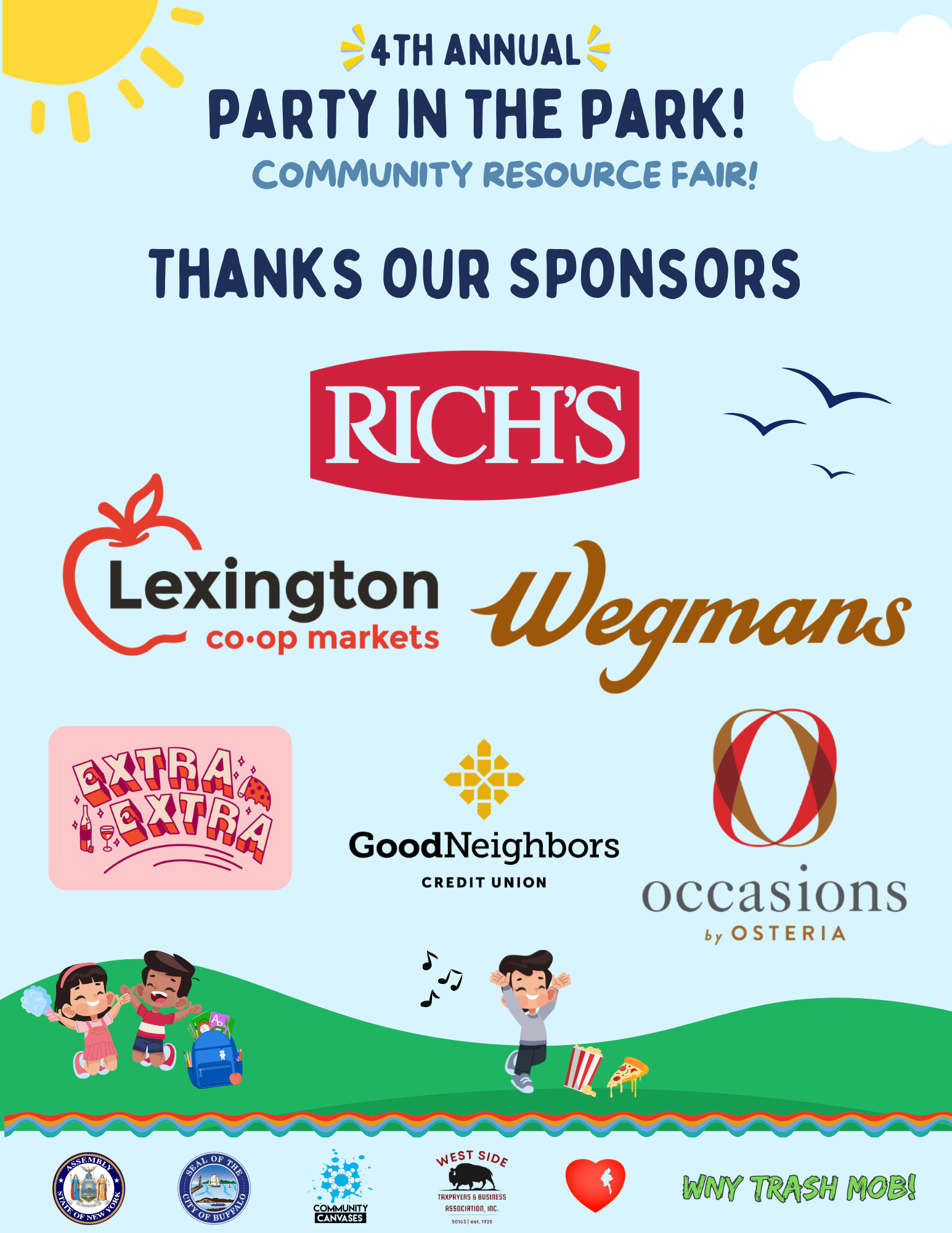 Party in the Park Sponsors