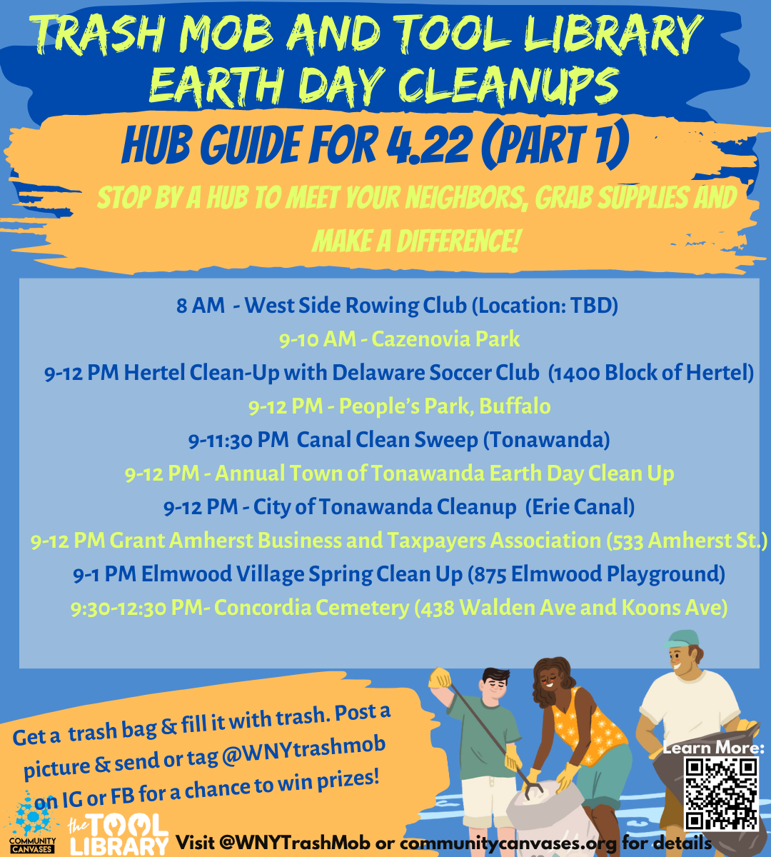 list of Earth Day Clean Ups 2